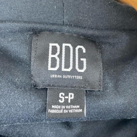 BDG Urban Outfitters Teddy Coat Jacket Women Small Black Zip Up Cropped Fuzzy - Picture 7 of 10